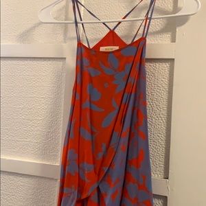 Maeve Red and Periwinkle Top